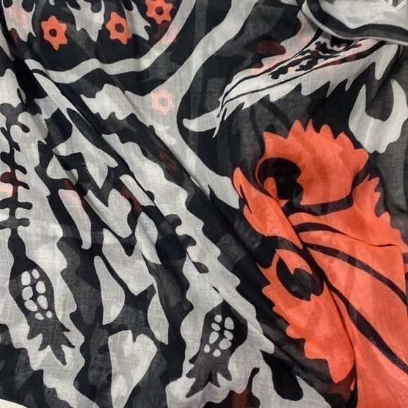 Zara Peach Orange Coral Black White Whimsical Bohemian Whimsigoth Cozy Warm Goth - Picture 13 of 16